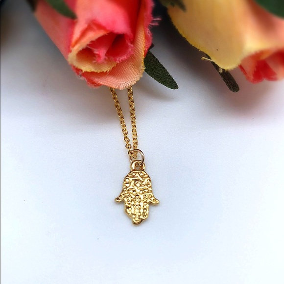 COPY - Star of David Gold Vermeil Hamsa Necklace NWT 18” - Picture 3 of 6